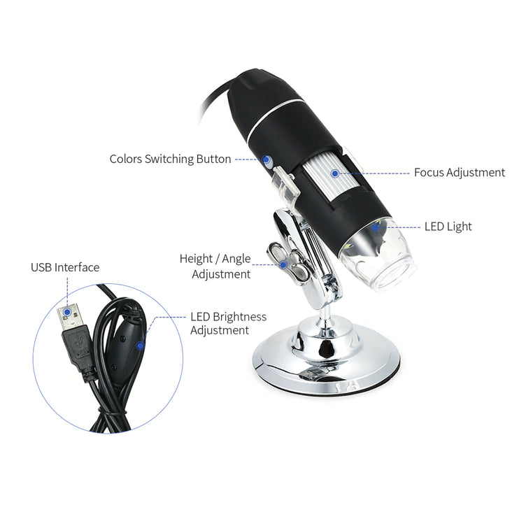 1600X USB Digital Microscope Camera Magnifier