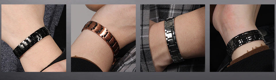 Copper  Double Row Bio Elements Energy Germanium Bracelet