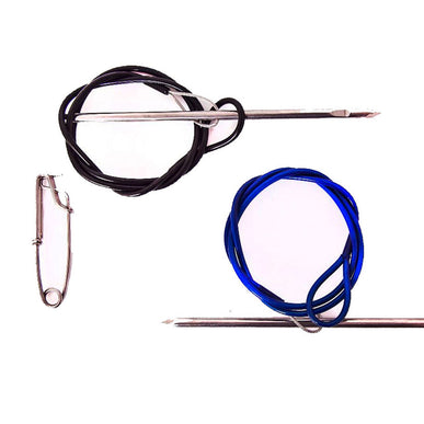Fish Threader/ Stringer plastic coated & swivel clip