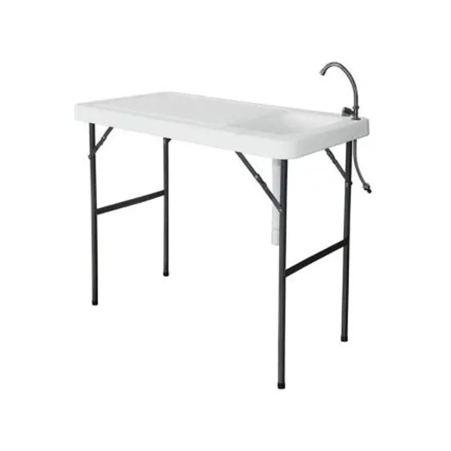 Fish Filleting Table Folding Table with Sink & Faucet